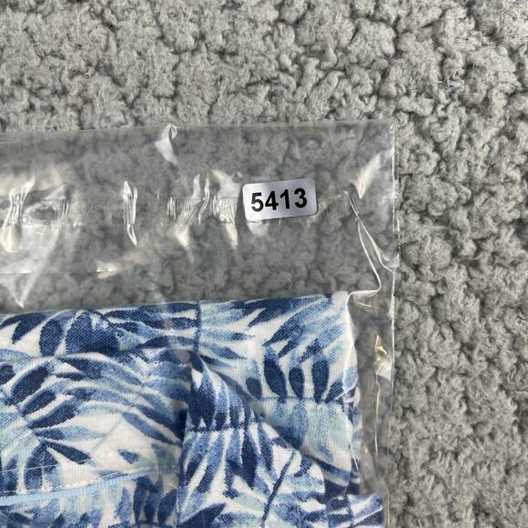 Report Collection Shirt Men Medium Blue Camp Hawaiian Tropical Sustainable NEW - Picture 8 of 8